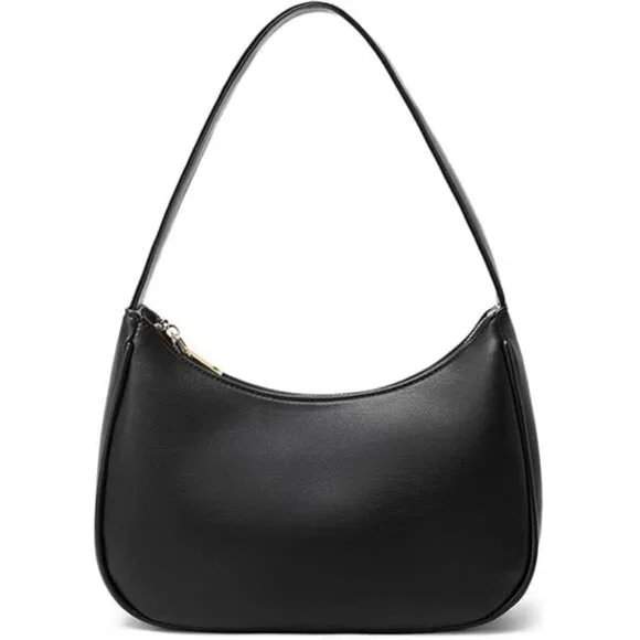 Cute Hobo Shoulder Bags for Women - Mini Tote Handbag with Zipper Closure